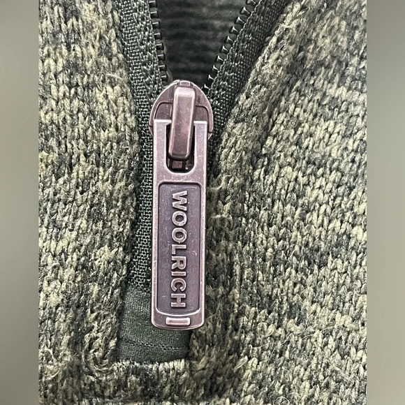 Woolrich Sweater Quarter Zip‎ Breast Pocket Long Sleeve Pullover Size XXL Green - Picture 5 of 8